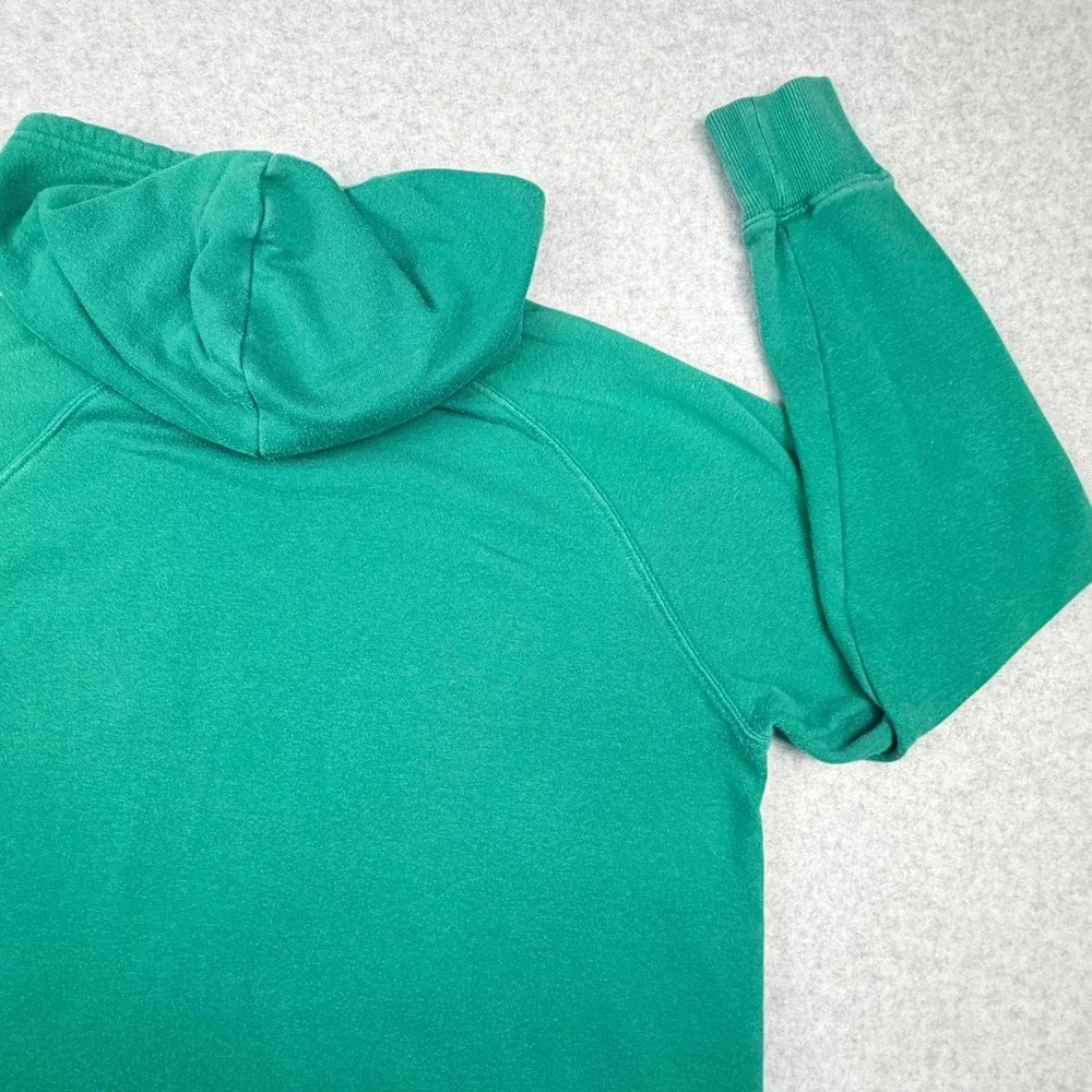 The North Face Womens Green Logo Pullover Hoodie Sweatshirt Size Medium